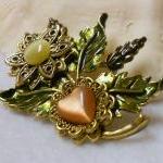 Vintage Flowers Floral Brr..