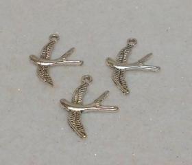 Bird Charms Silver Bird Charms Lot of 3